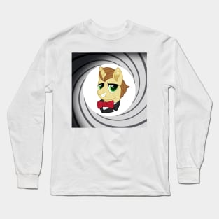 Secret Agent Donut Joe through the barrel Long Sleeve T-Shirt